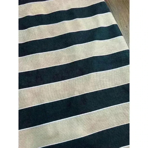 ANN TAYLOR LOFT Black Beige Striped Pencil Skirt Flat Front Size 6 - Picture 5 of 9